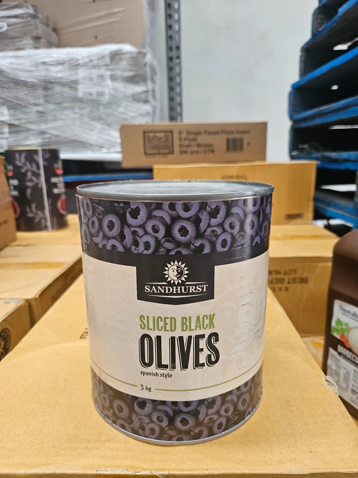 Olives Spanish Black Sliced Sandhurst